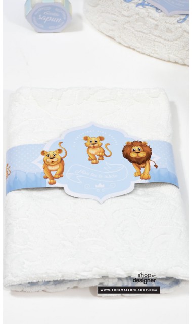 Trusou de botez cu broderie personalizata pentru baieti, Regele leu 2